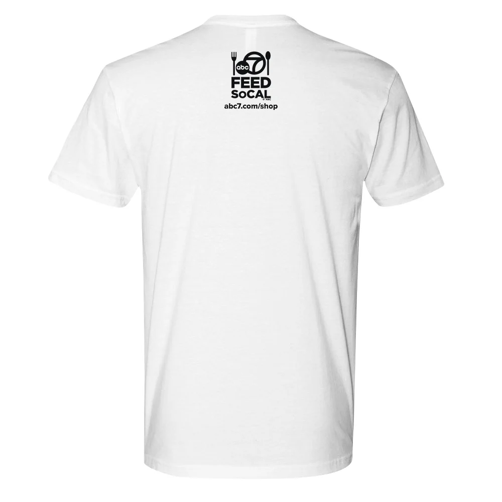 ABC7LA Feed SoCal Adult T-Shirt designed by The Art of the Chase - Image 3