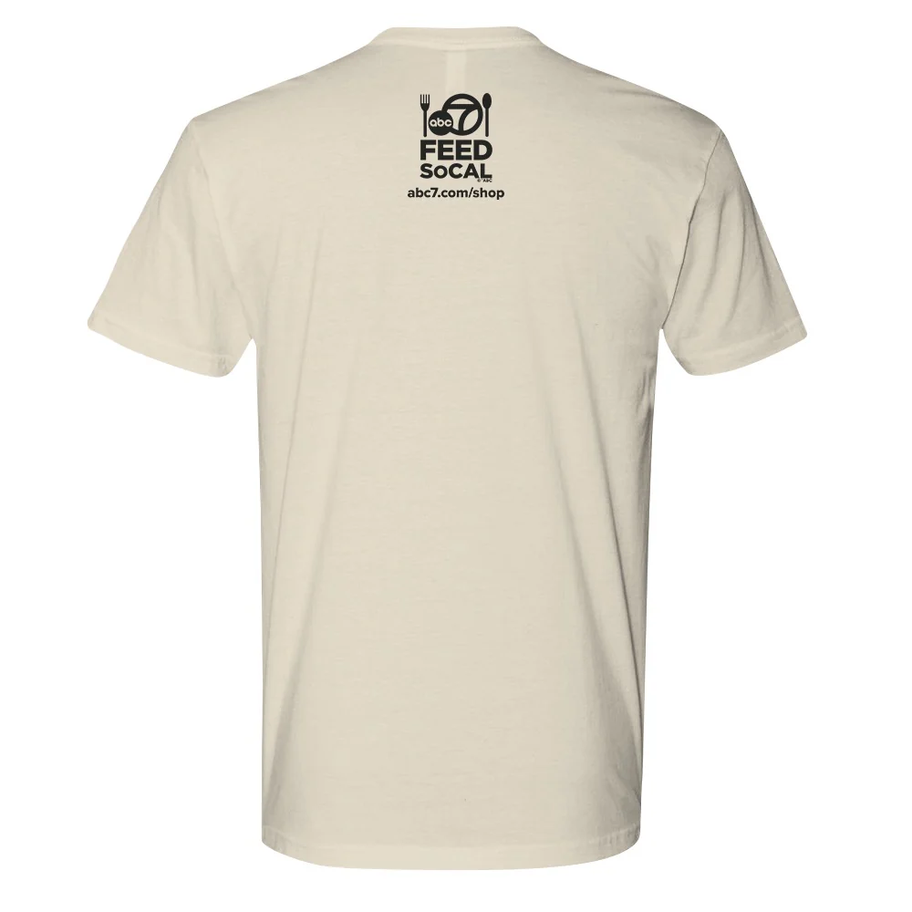 ABC7LA Feed SoCal Adult T-Shirt designed by The Art of the Chase - Image 6