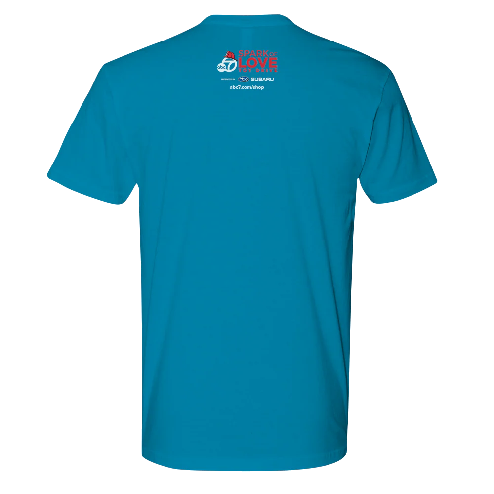 ABC7LA Spark of Love Adult Short Sleeve T-Shirt designed by hero - Image 4