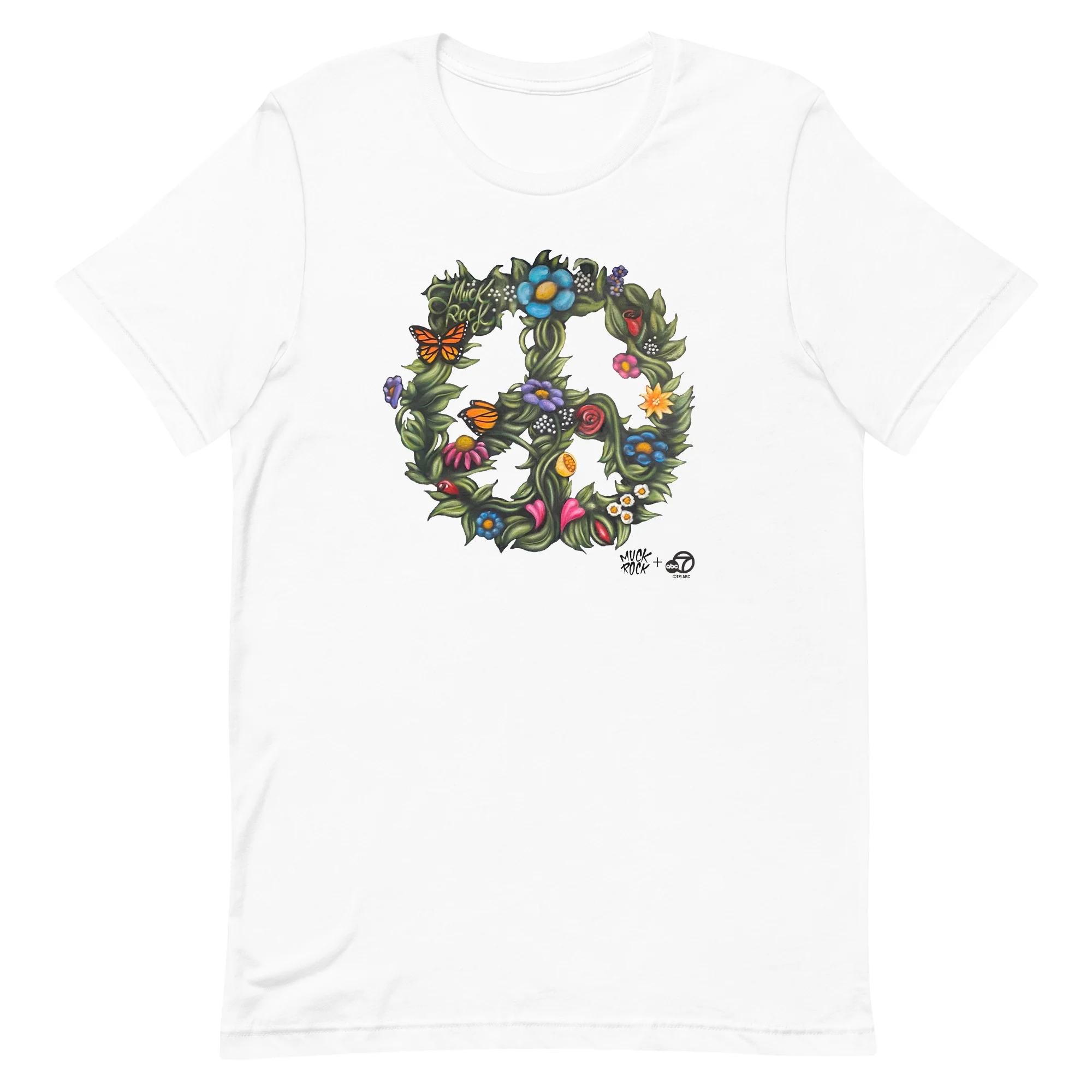 ABC7LA Spark of Love Adult Short Sleeve T-Shirt designed by Jules Muck