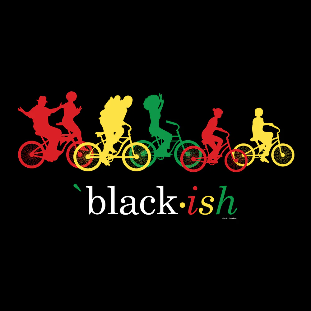 black-ish Bicycle Logo Adult Short Sleeve T-Shirt - Image 2