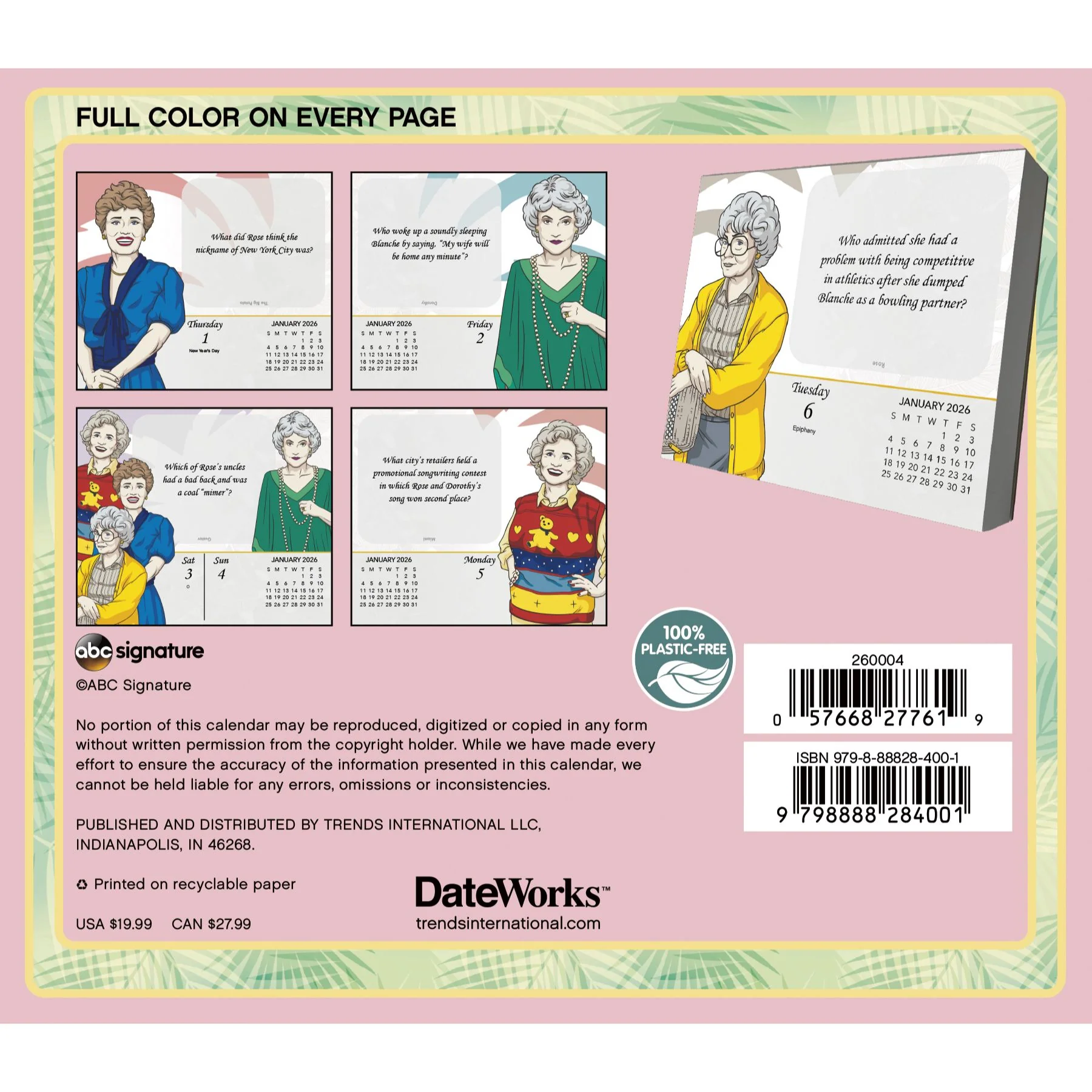 The Golden Girls 2026 Day-at-a-Time Box Calendar - Image 2
