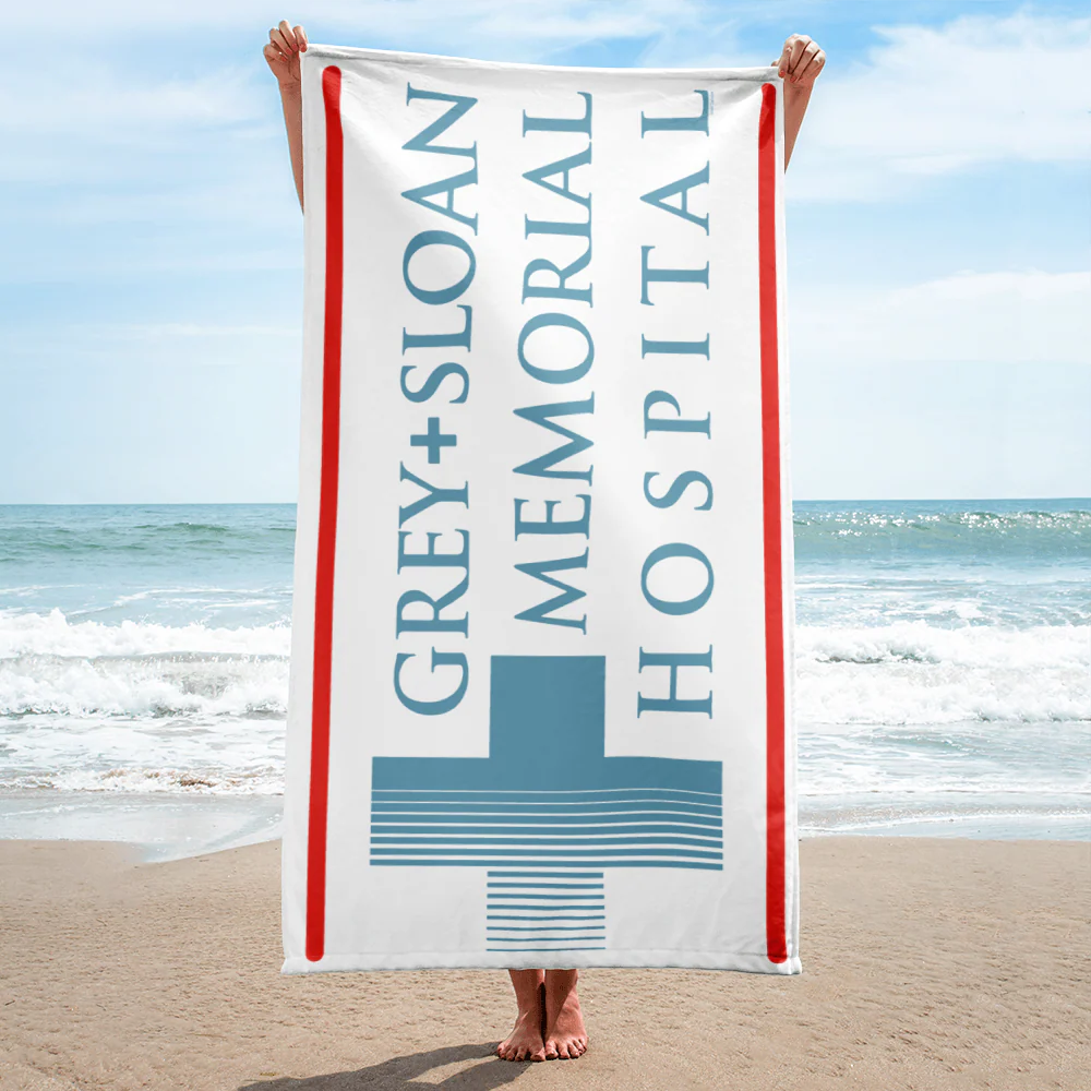 Grey's Anatomy Grey + Sloan Logo Beach Towel