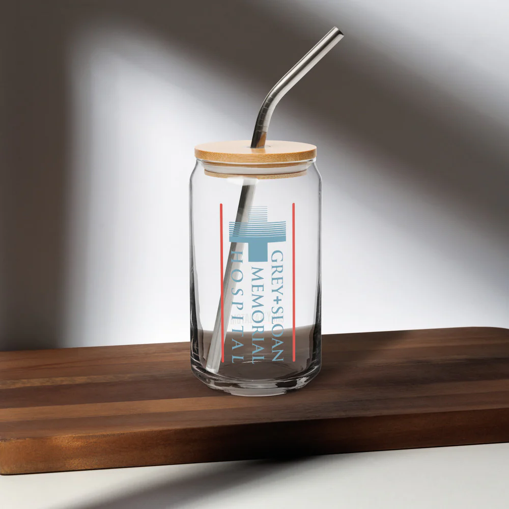 Grey’s Anatomy Grey + Sloan Memorial Hospital Can Glass - Image 2