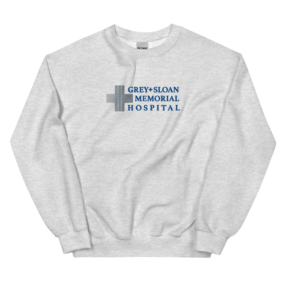 Grey’s Anatomy Grey + Sloan Memorial Hospital Embroidered Sweatshirt