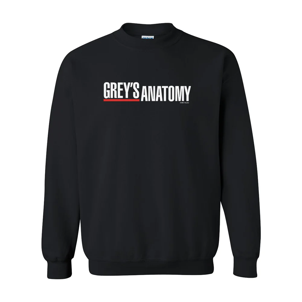 Grey's Anatomy Logo Fleece Crewneck Sweatshirt