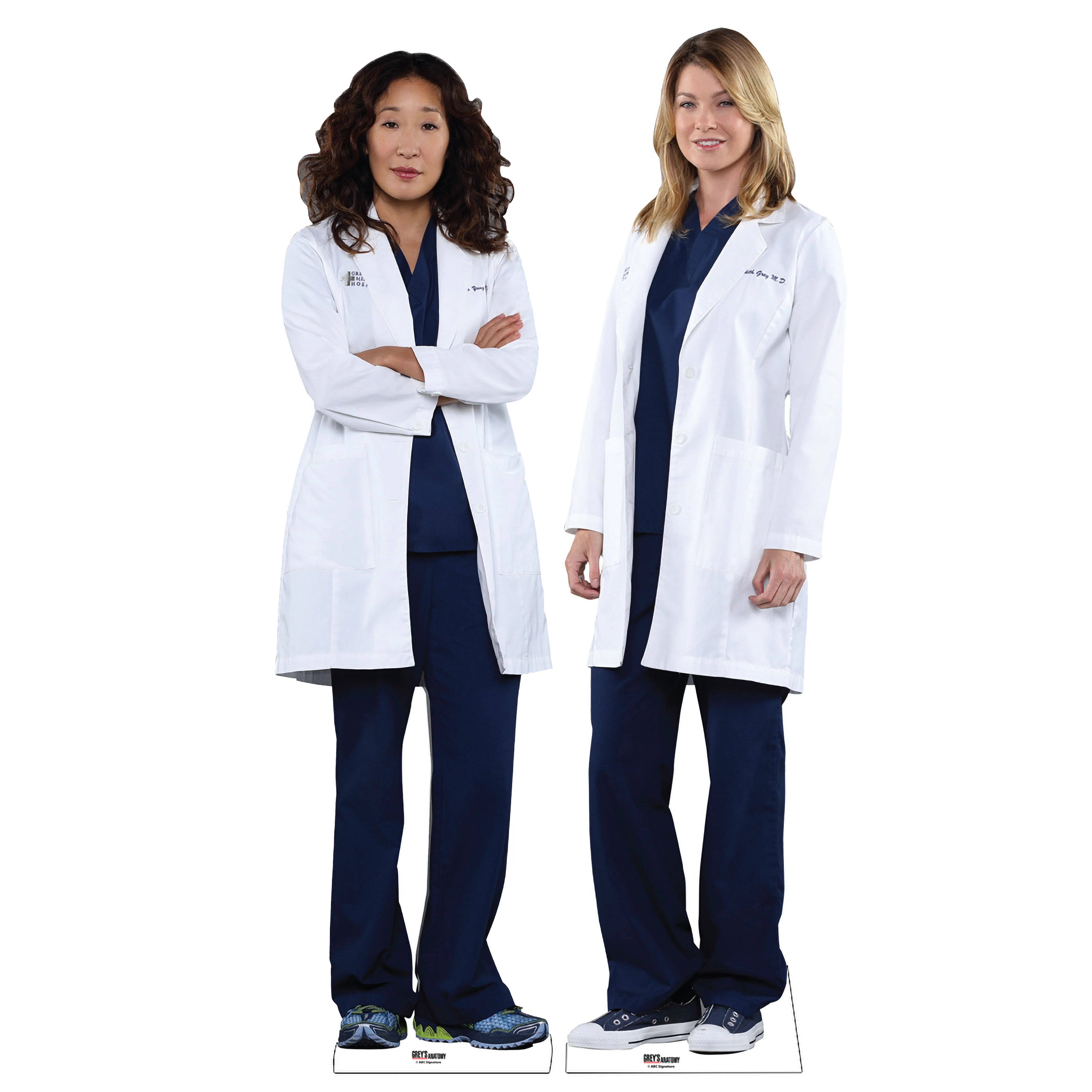 Grey's Anatomy Cristina and Meredith Cardboard Cutout Standees 2 Piece Bundle