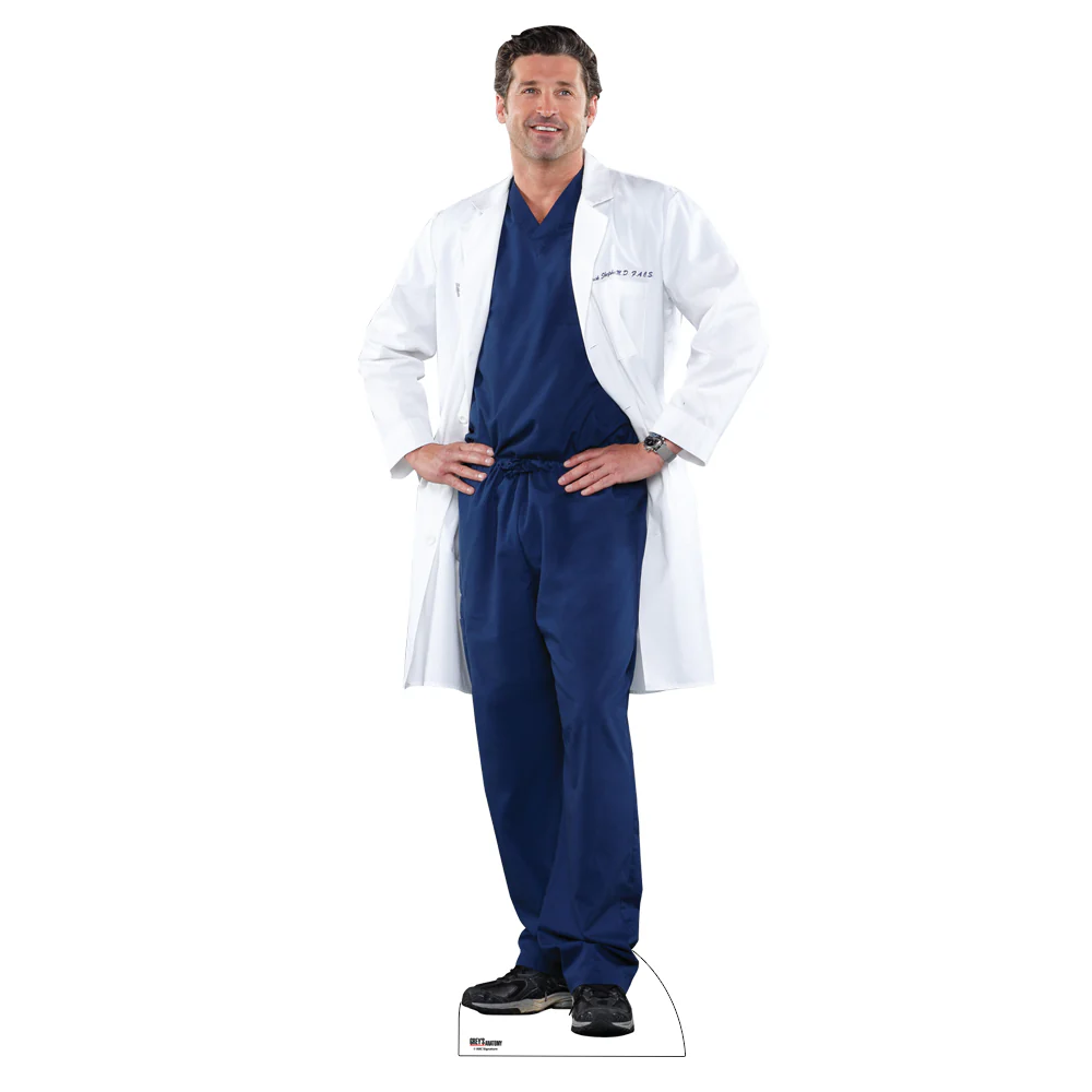 Grey's Anatomy Derek and Mark Cardboard Cutout Standees 2 Piece Bundle - Image 3