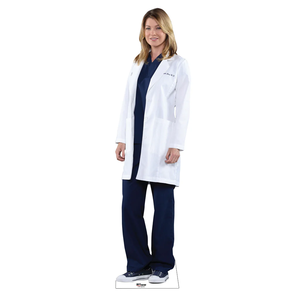 Grey's Anatomy Derek and Meredith Cardboard Cutout Standees 2 Piece Bundle - Image 4