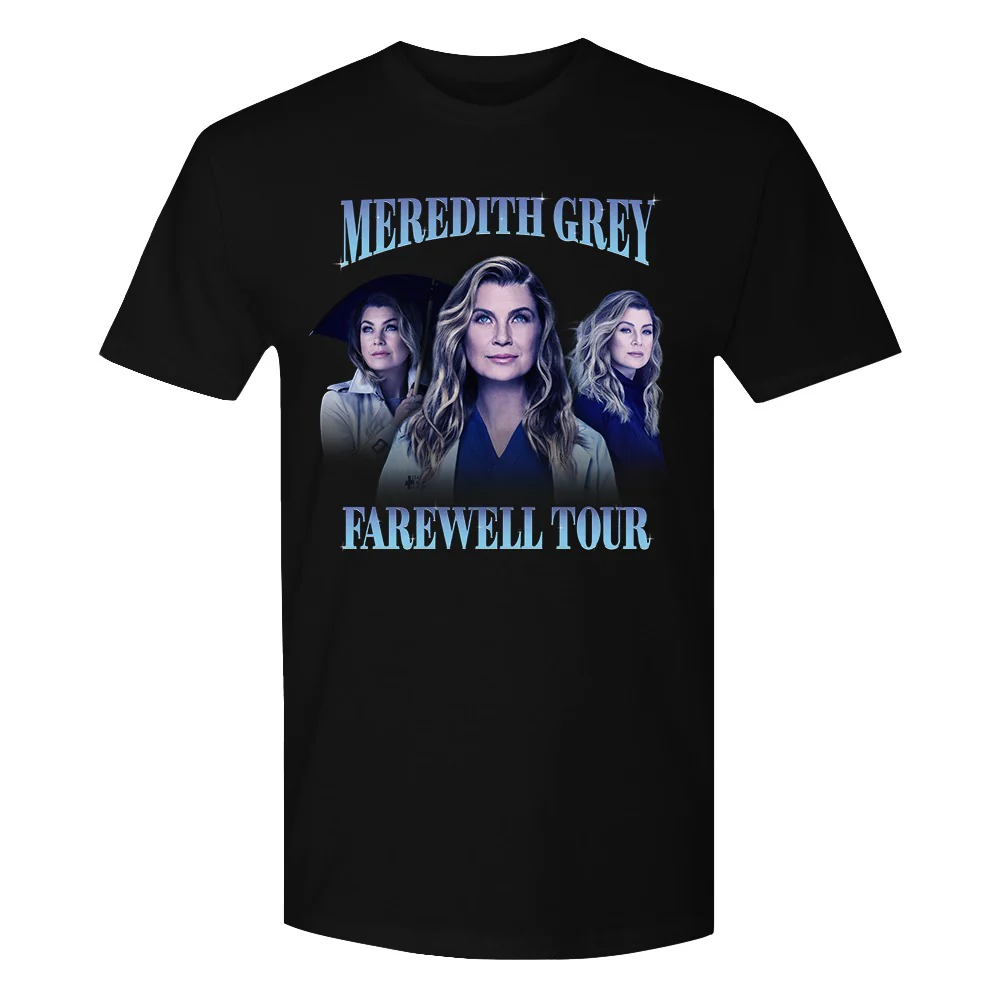 Grey's Anatomy Meredith Grey Farewell Tour Adult T-Shirt