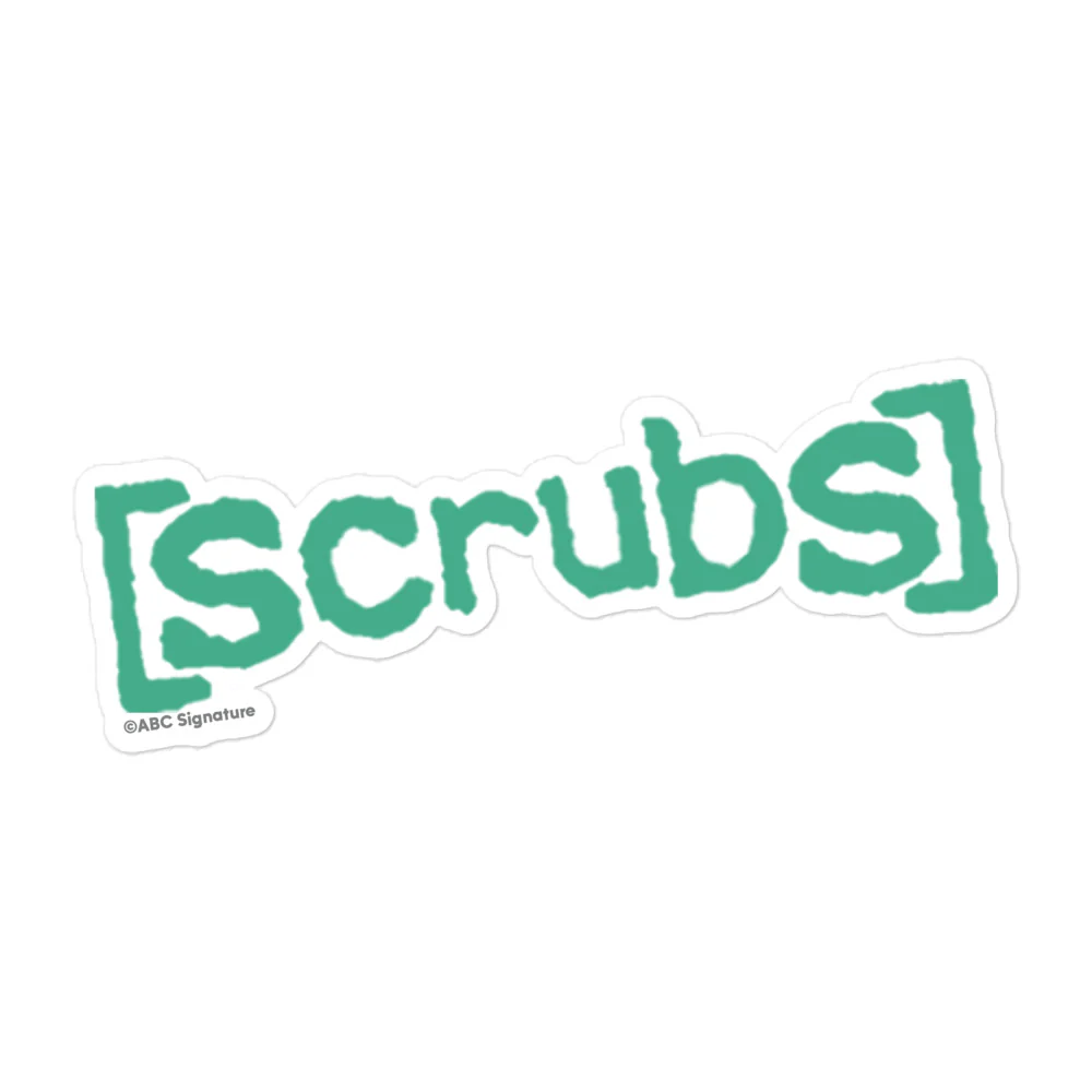 Scrubs Logo Die Cut Sticker