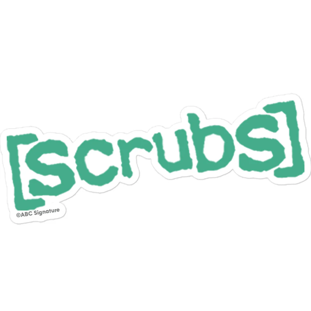 Scrubs Logo Die Cut Sticker - Image 2