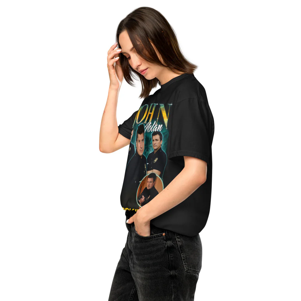 The Rookie John Nolan Heartthrob Comfort Colors T-Shirt - Image 3